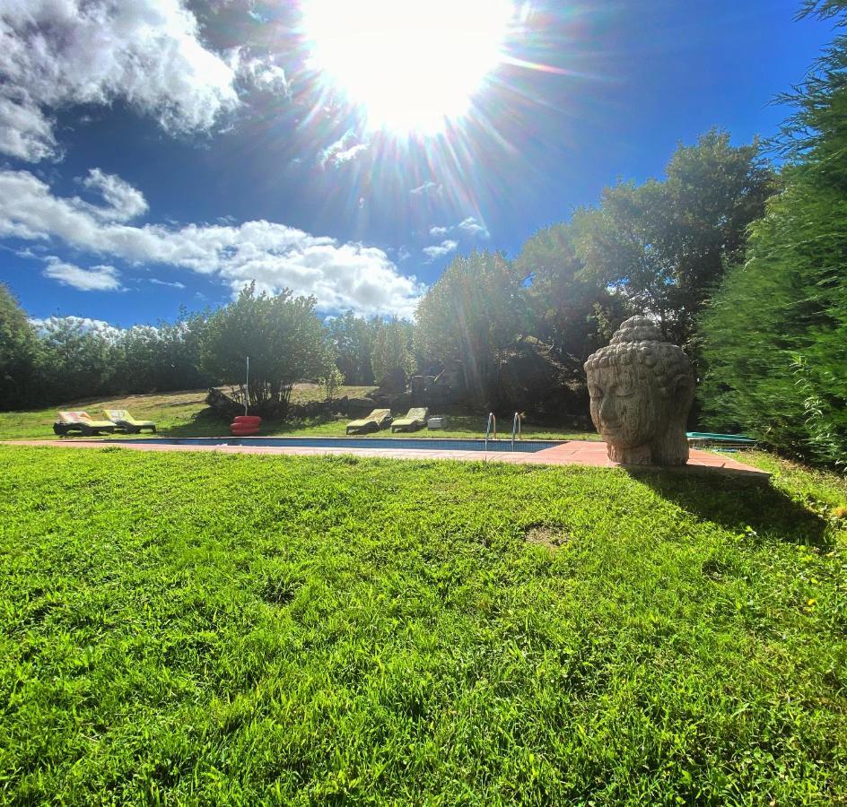 Casa De Campo Con Piscina, Entera O Por Habitaciones Amoeiro Esterno foto